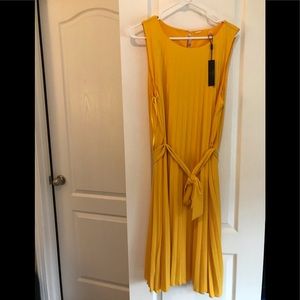 Tahari Yellow Dress NWT